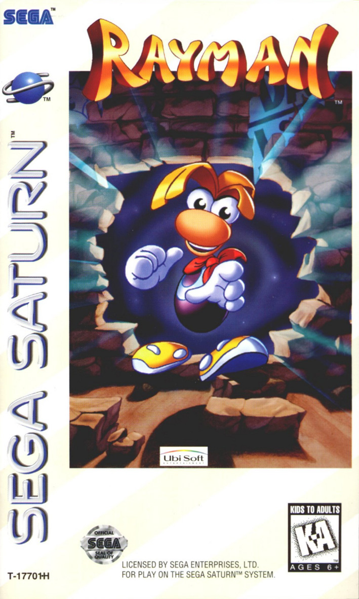 Sega Saturn R Rayman U Game Covers Box Scans Box Art CD Labels Cart Labels